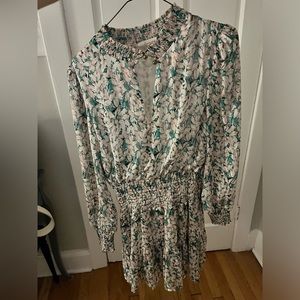Fanco pink and green mini dress size small
